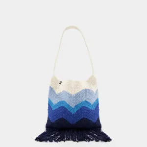 Priya Hobo Bag - Nannacay - Blue - Cotton