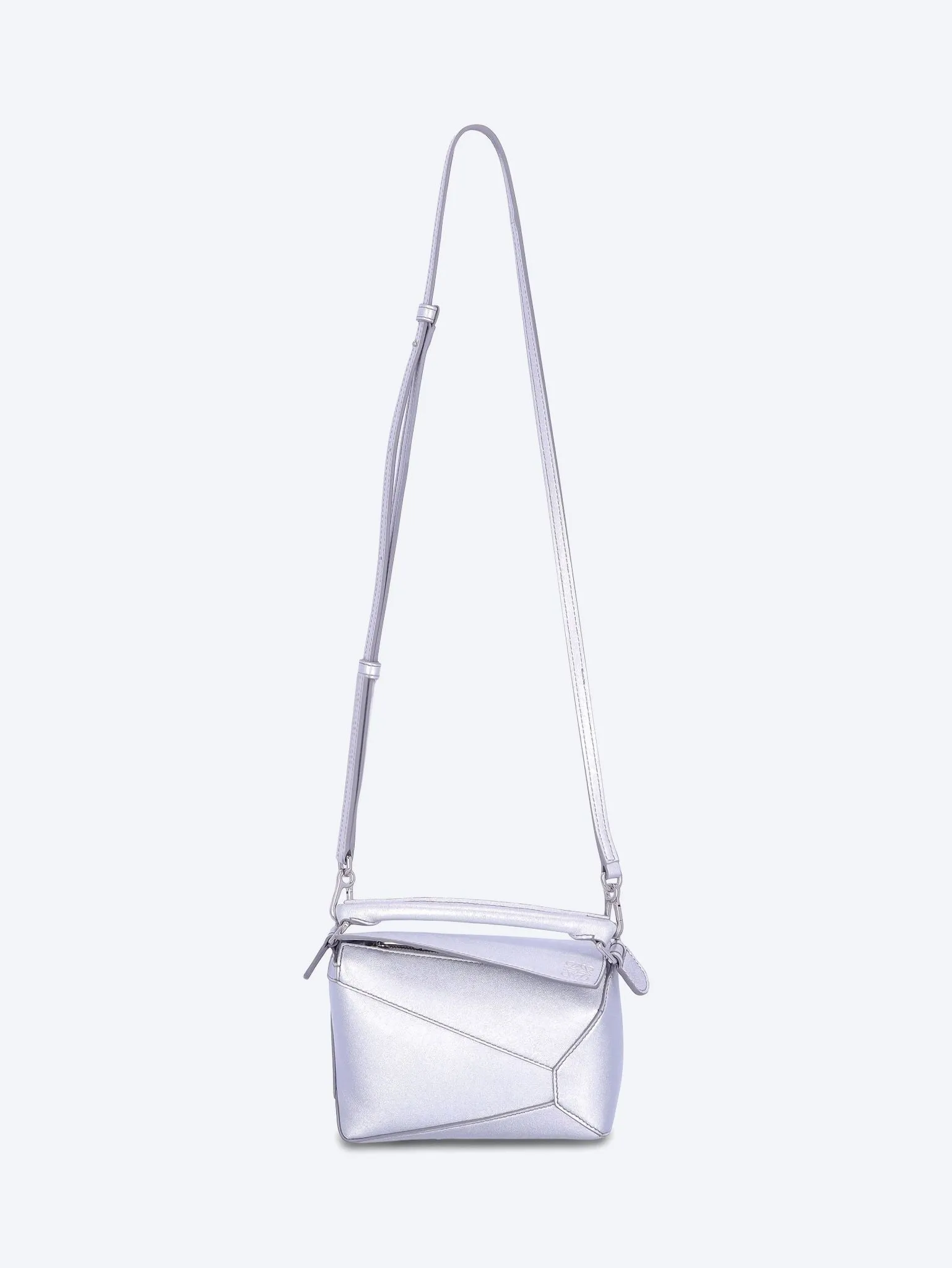 Puzzle Edge Mini Bag in Laminated Lambskin