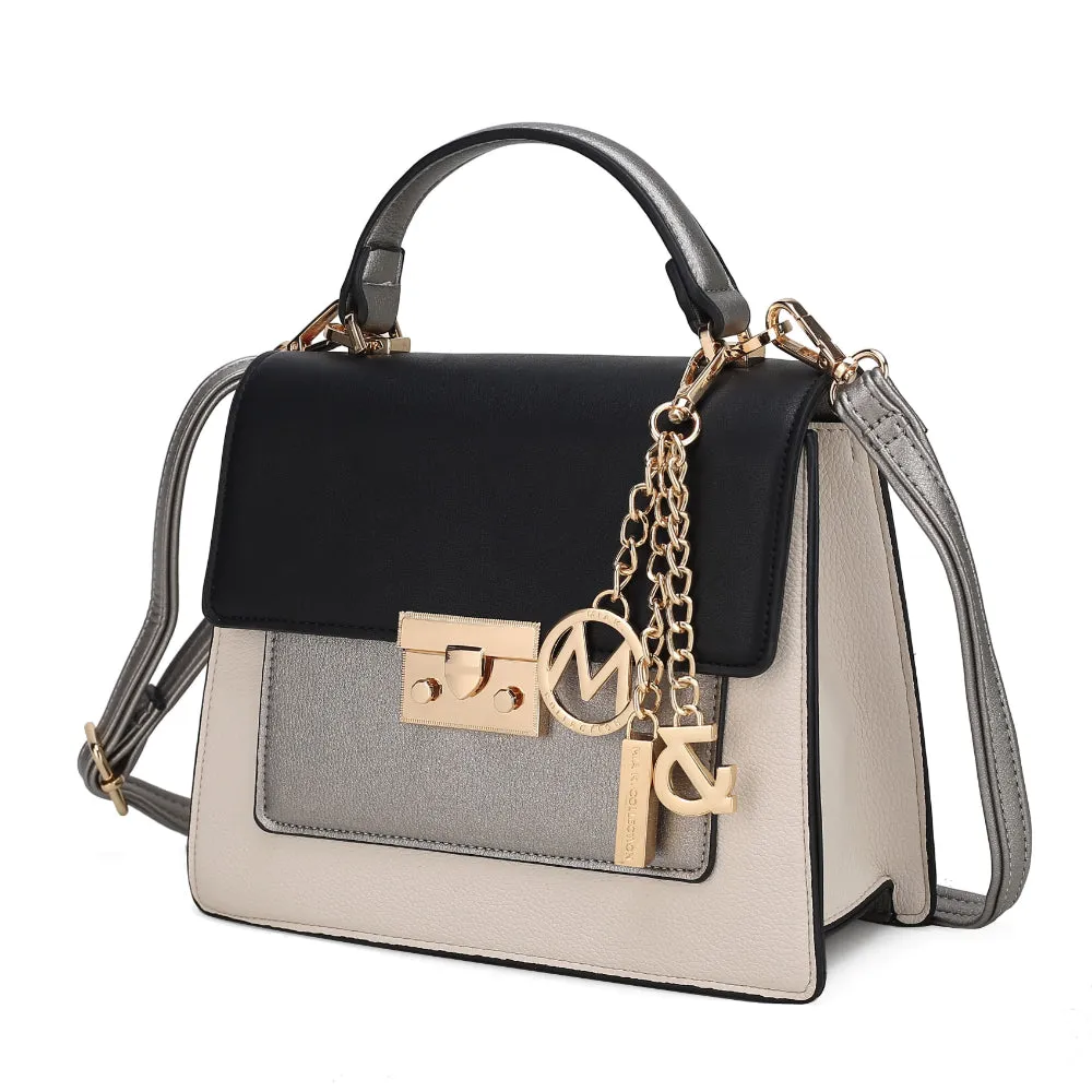 Quinzel Color-Block Shoulder Handbag