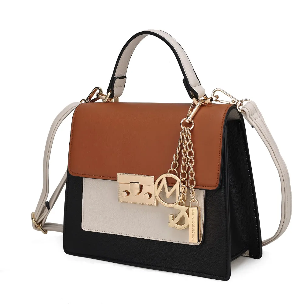 Quinzel Color-Block Shoulder Handbag