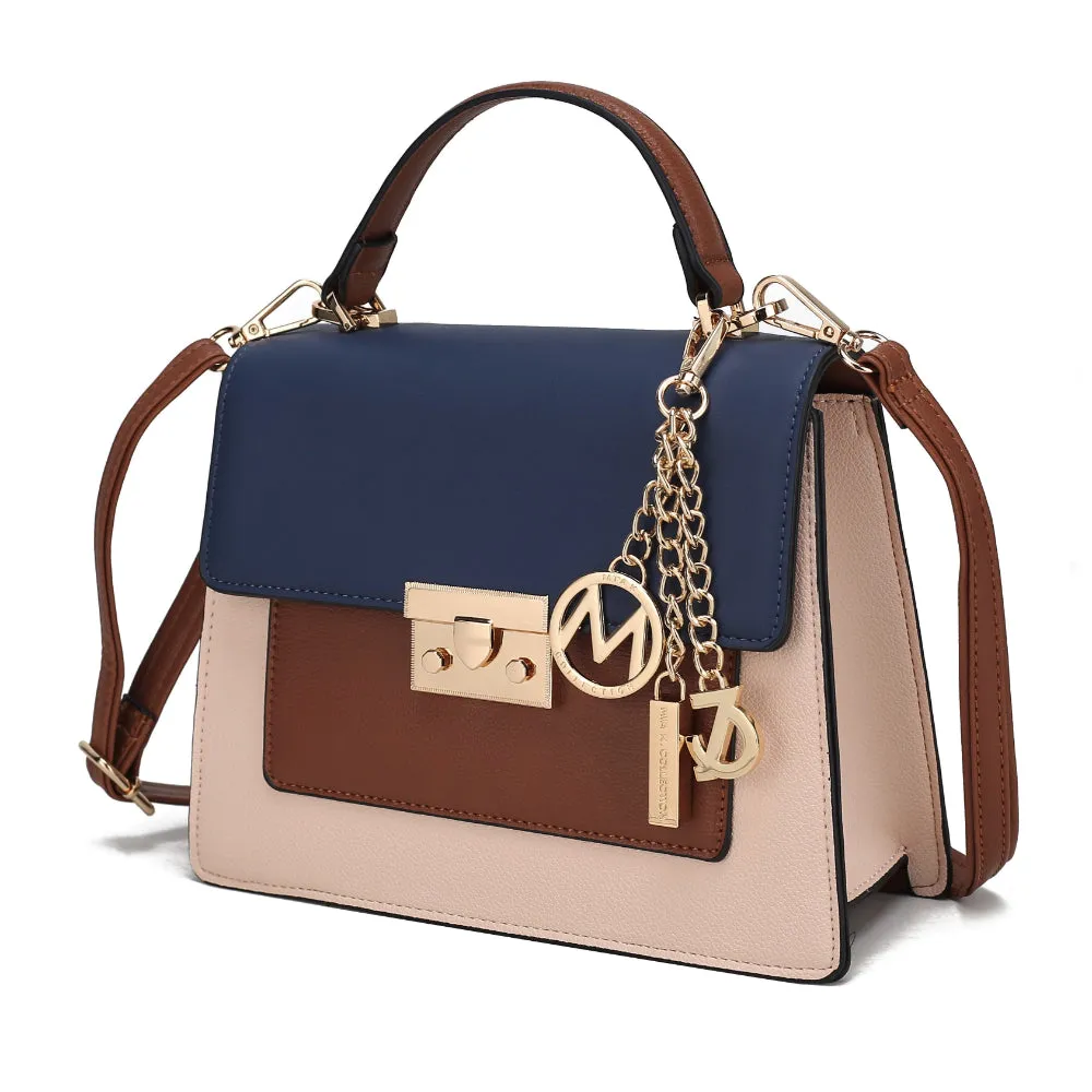 Quinzel Color-Block Shoulder Handbag