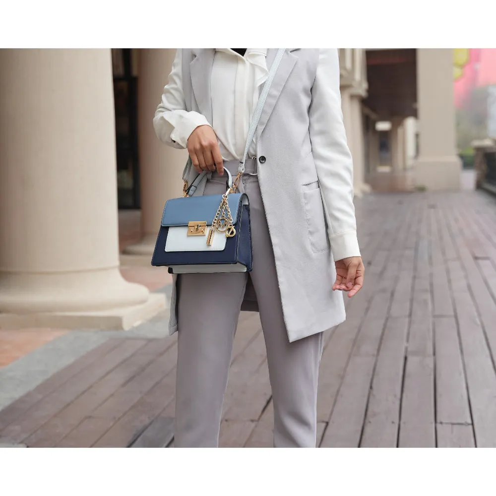 Quinzel Color-Block Shoulder Handbag