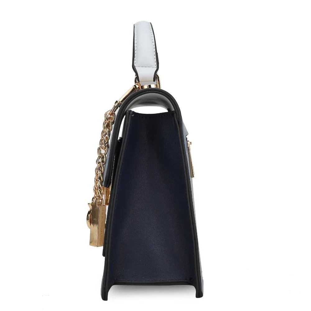 Quinzel Color-Block Shoulder Handbag