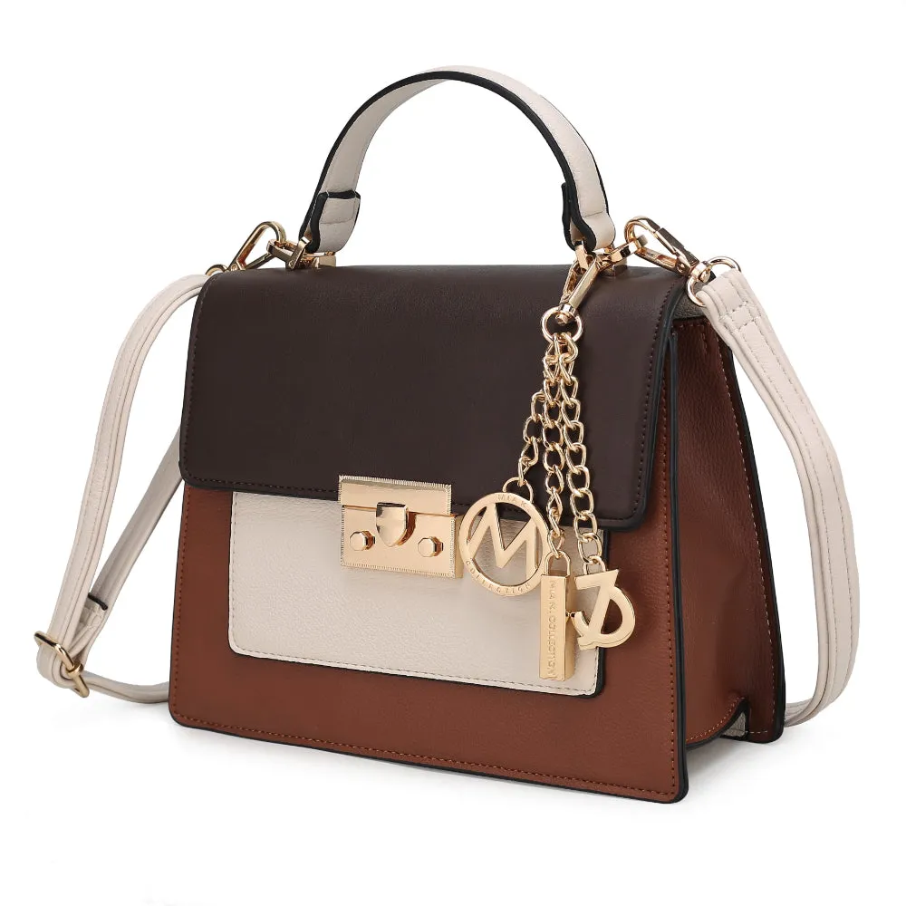 Quinzel Color-Block Shoulder Handbag