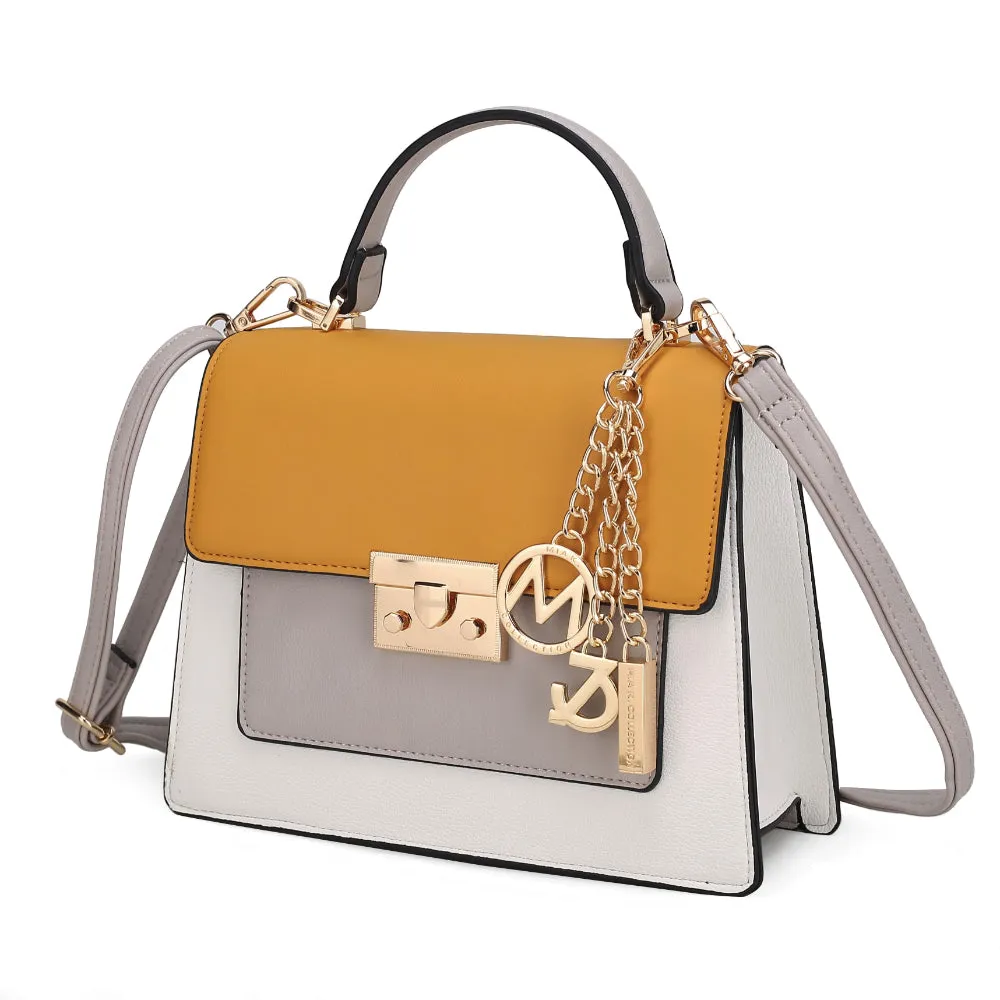 Quinzel Color-Block Shoulder Handbag