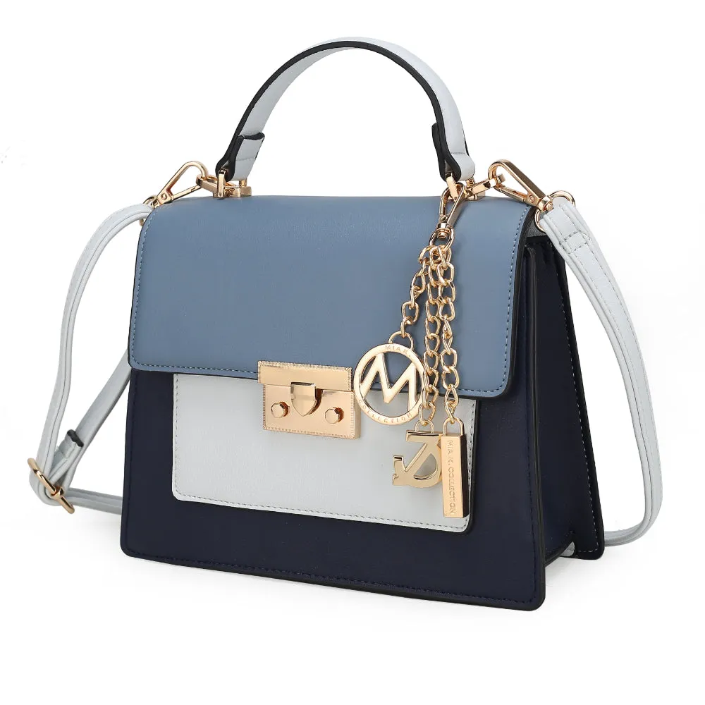 Quinzel Color-Block Shoulder Handbag