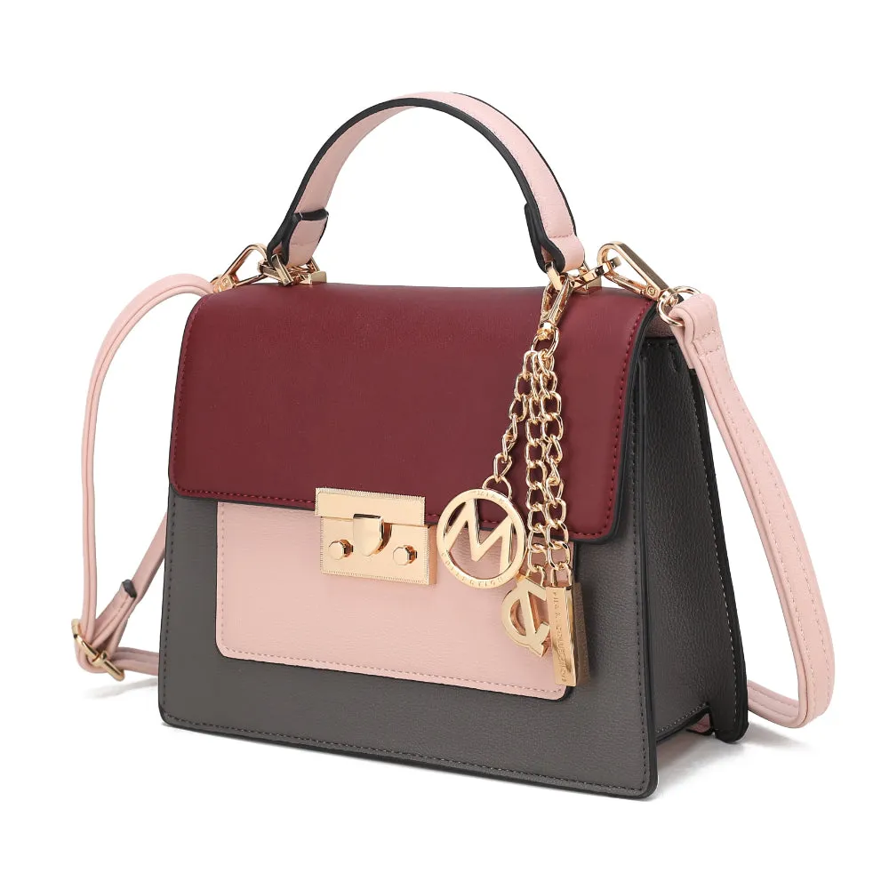 Quinzel Color-Block Shoulder Handbag