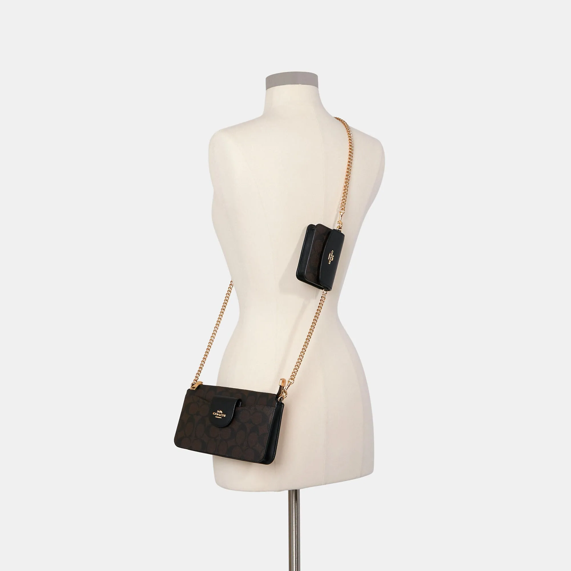 Reformation Coach Outlet Poppy Crossbody With Card Case In Signature Canvas