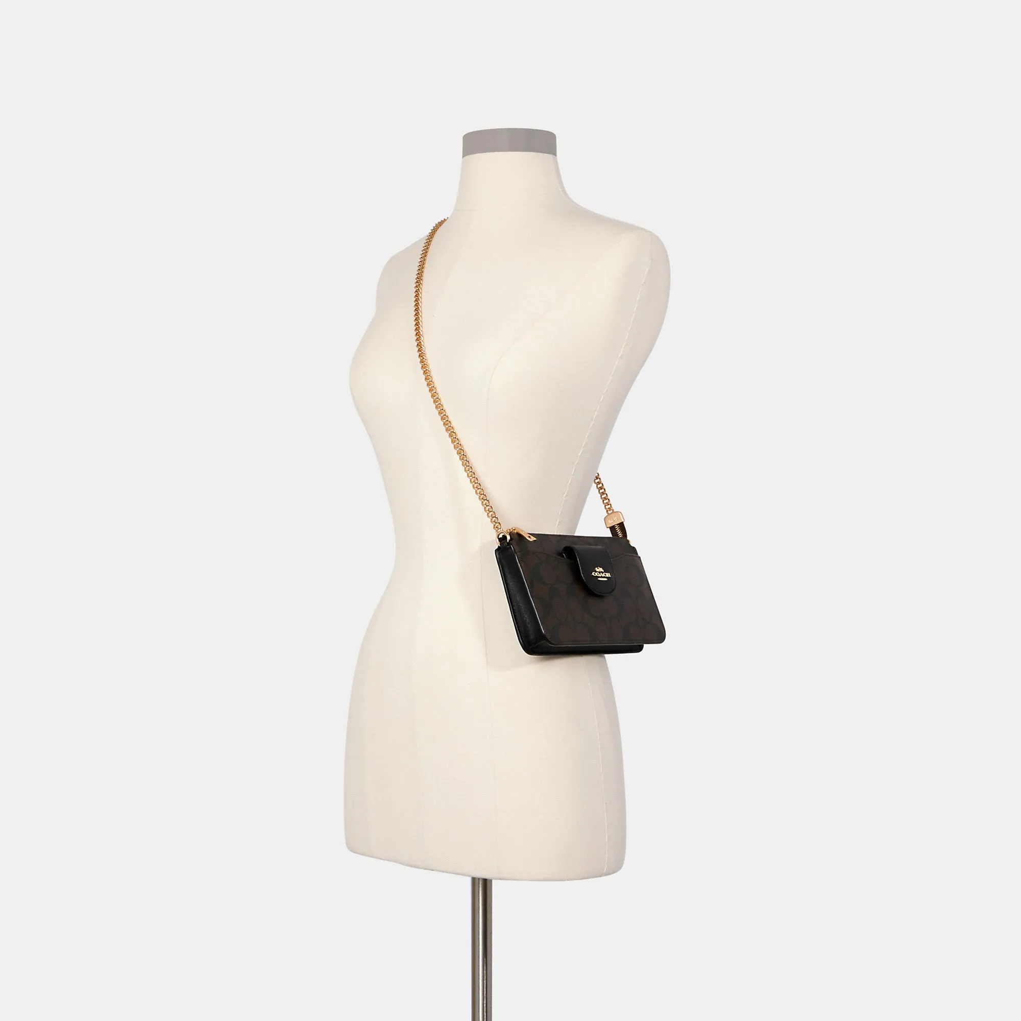 Reformation Coach Outlet Poppy Crossbody With Card Case In Signature Canvas