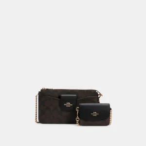 Reformation Coach Outlet Poppy Crossbody With Card Case In Signature Canvas