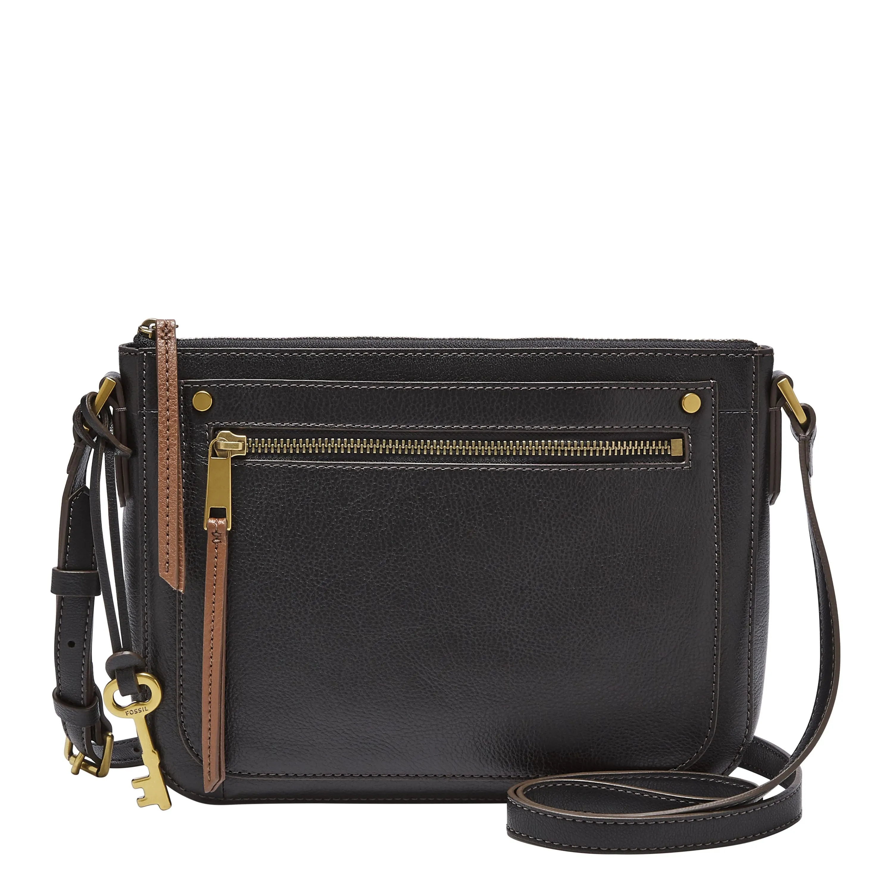 Reformation Fossil Women's Farrah Leather Crossbody Bag