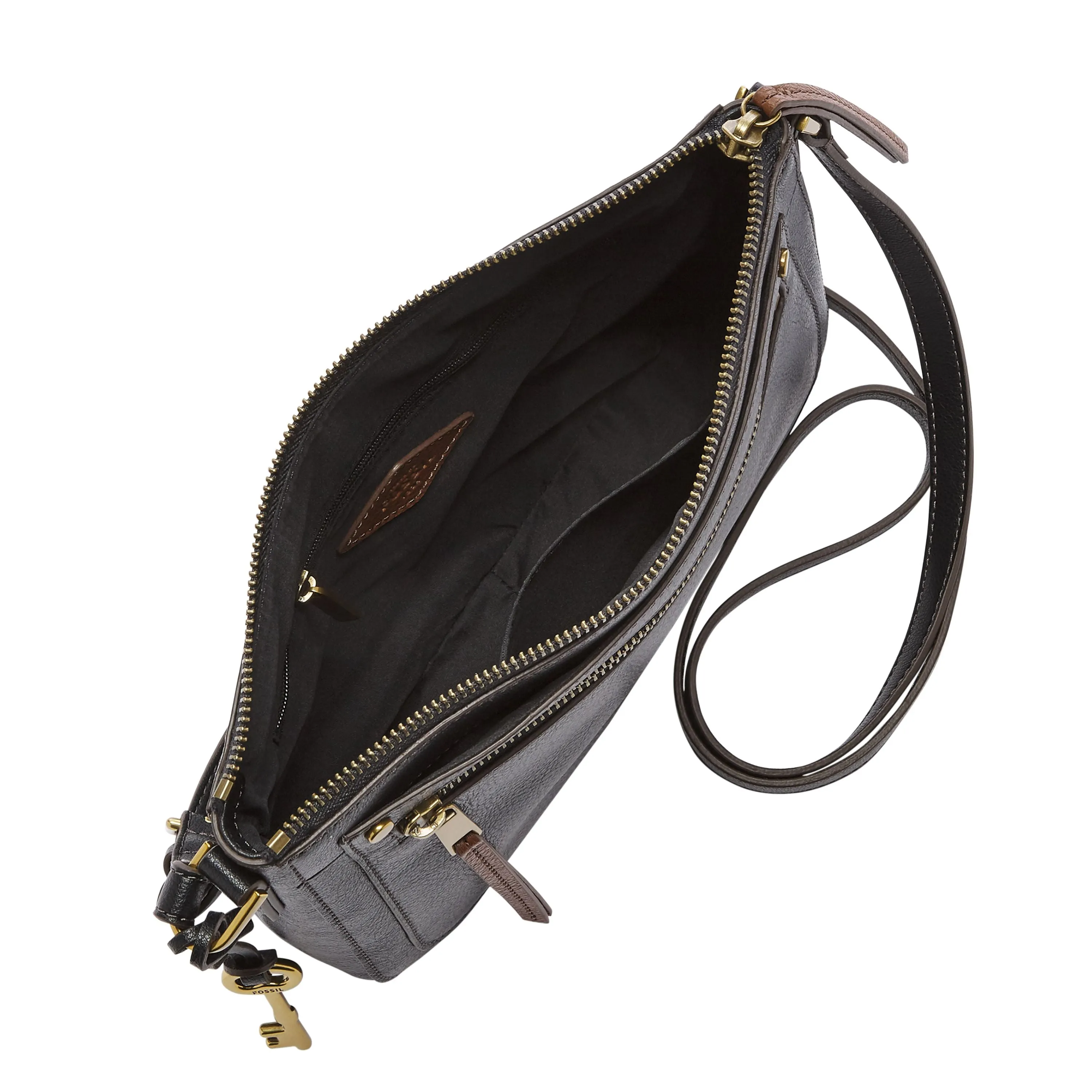 Reformation Fossil Women's Farrah Leather Crossbody Bag