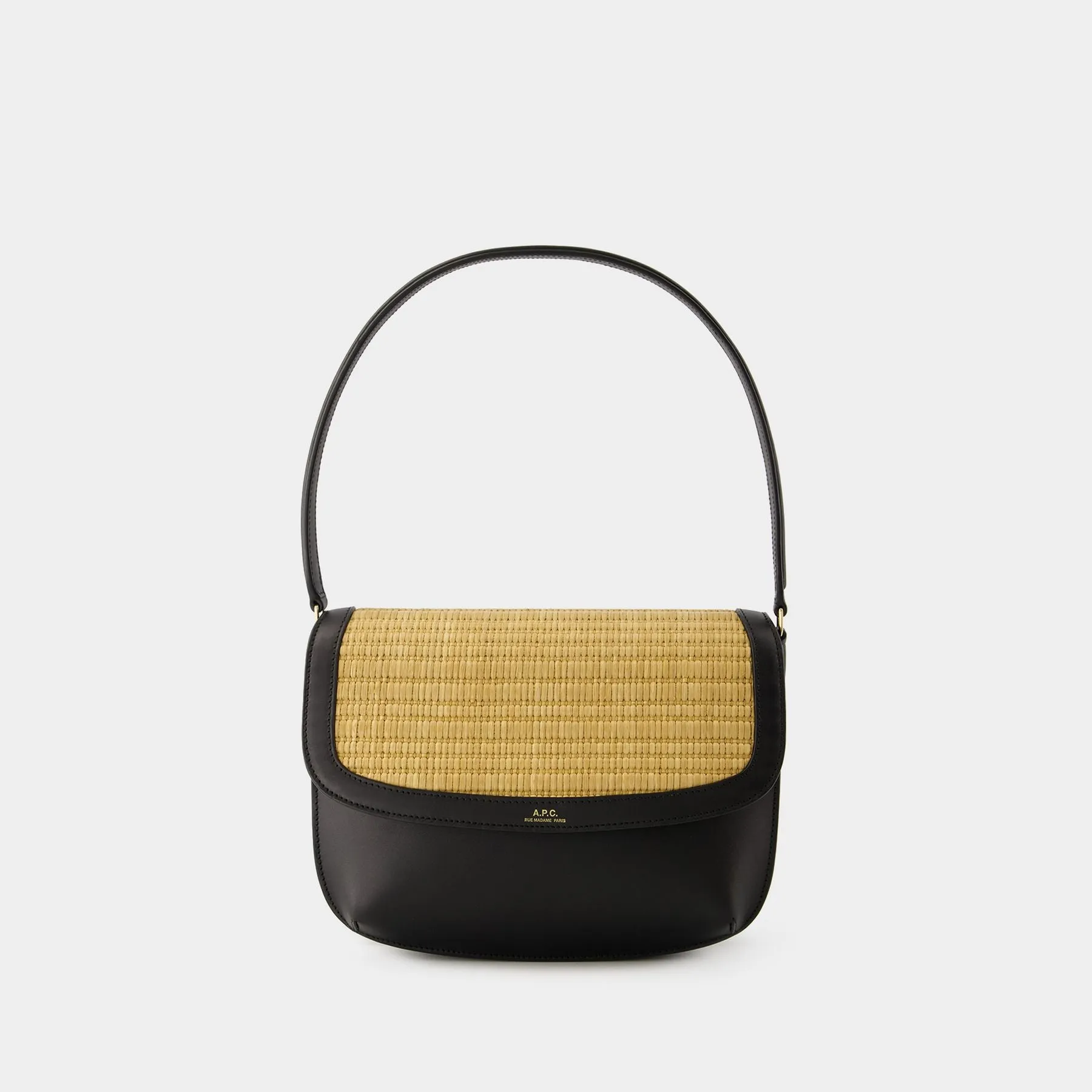 Sarah Shoulder Bag - A.P.C. - Leather - Black