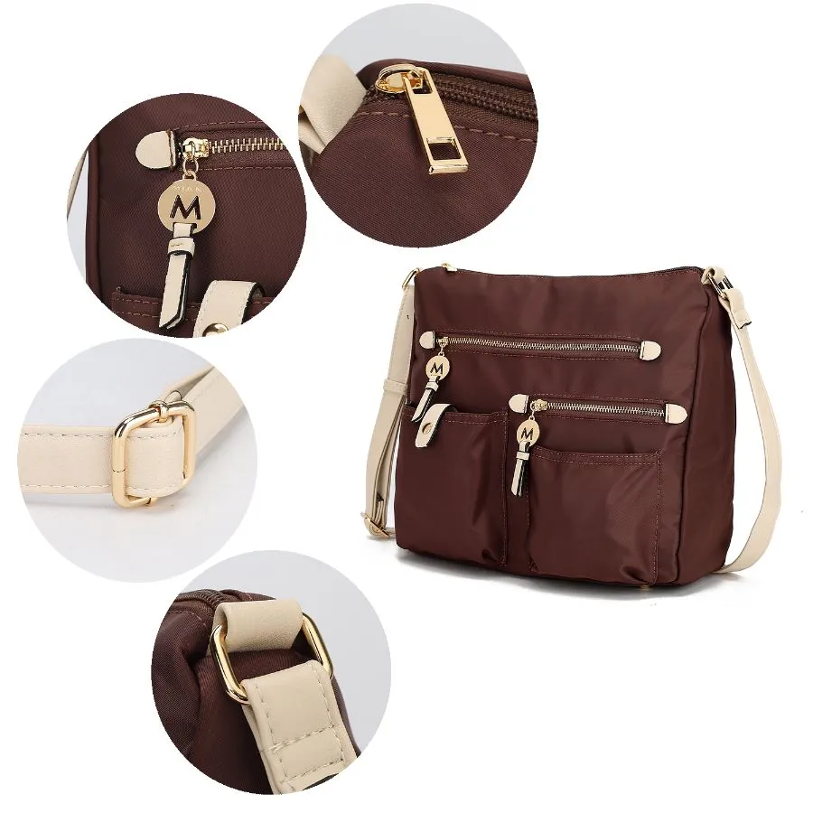 Serena Color-Block Nylon Women’s Shoulder Bag