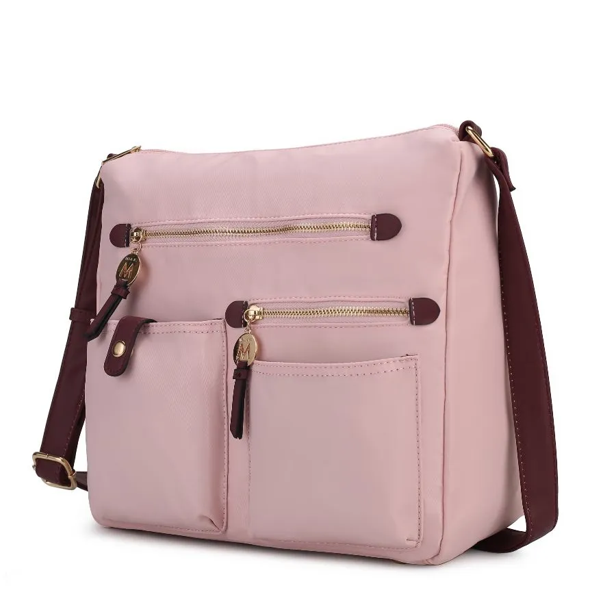 Serena Color-Block Nylon Women’s Shoulder Bag