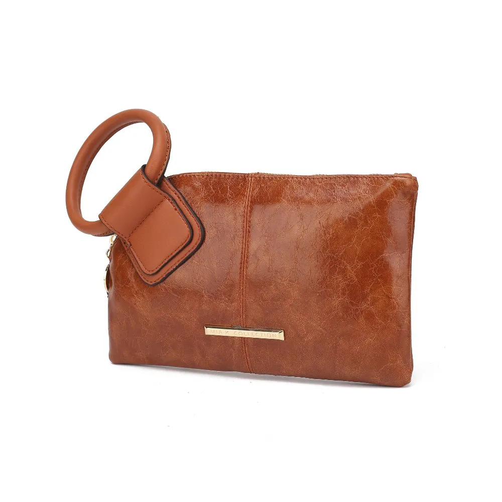 Simone Vegan Leather Clutch/Wristlet for Women's