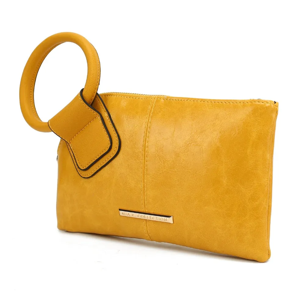 Simone Vegan Leather Clutch/Wristlet for Women's