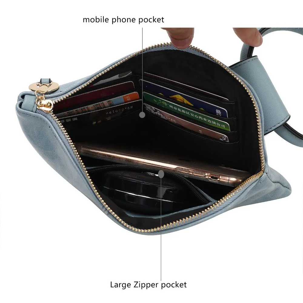 Simone Vegan Leather Clutch/Wristlet for Women's