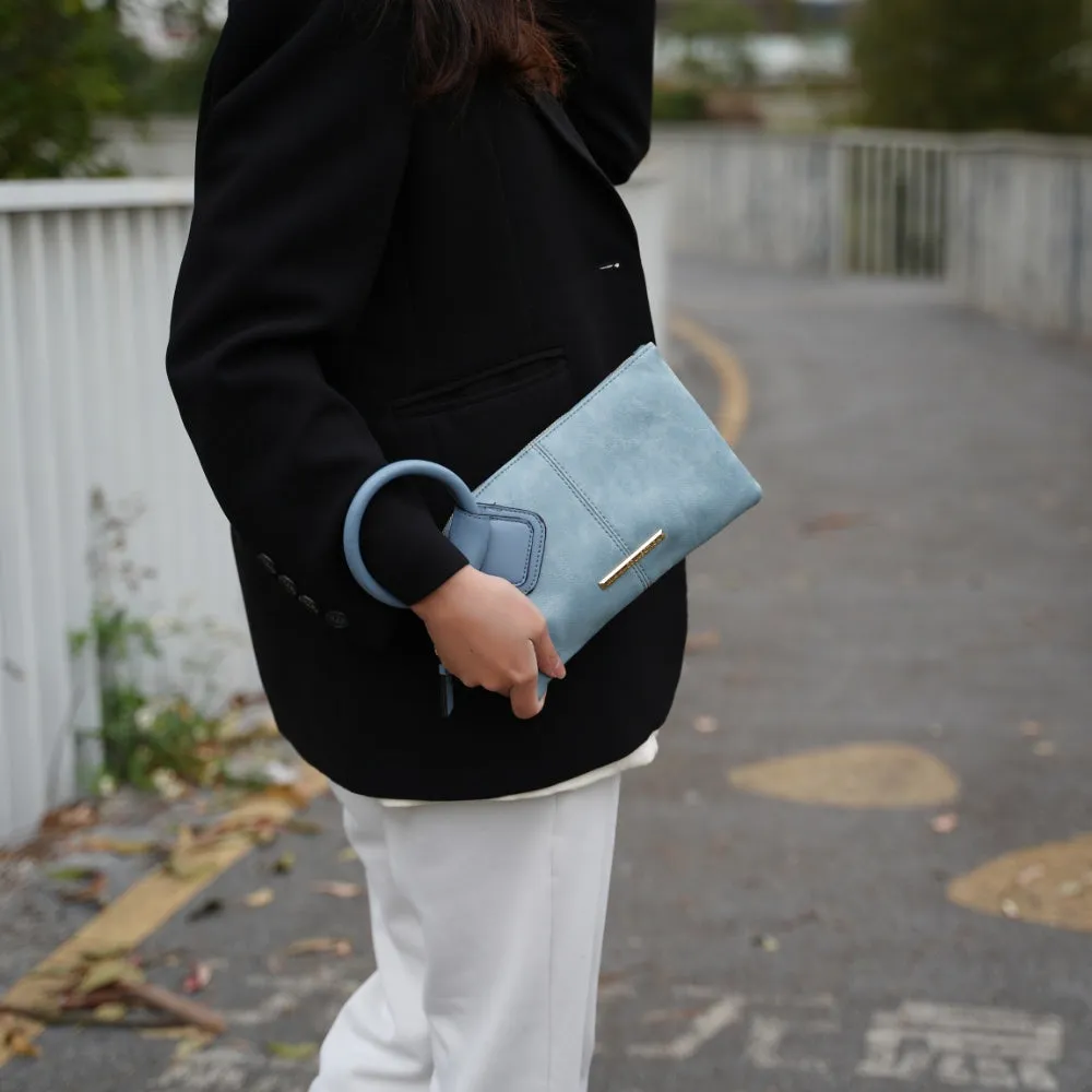 Simone Vegan Leather Clutch/Wristlet for Women's