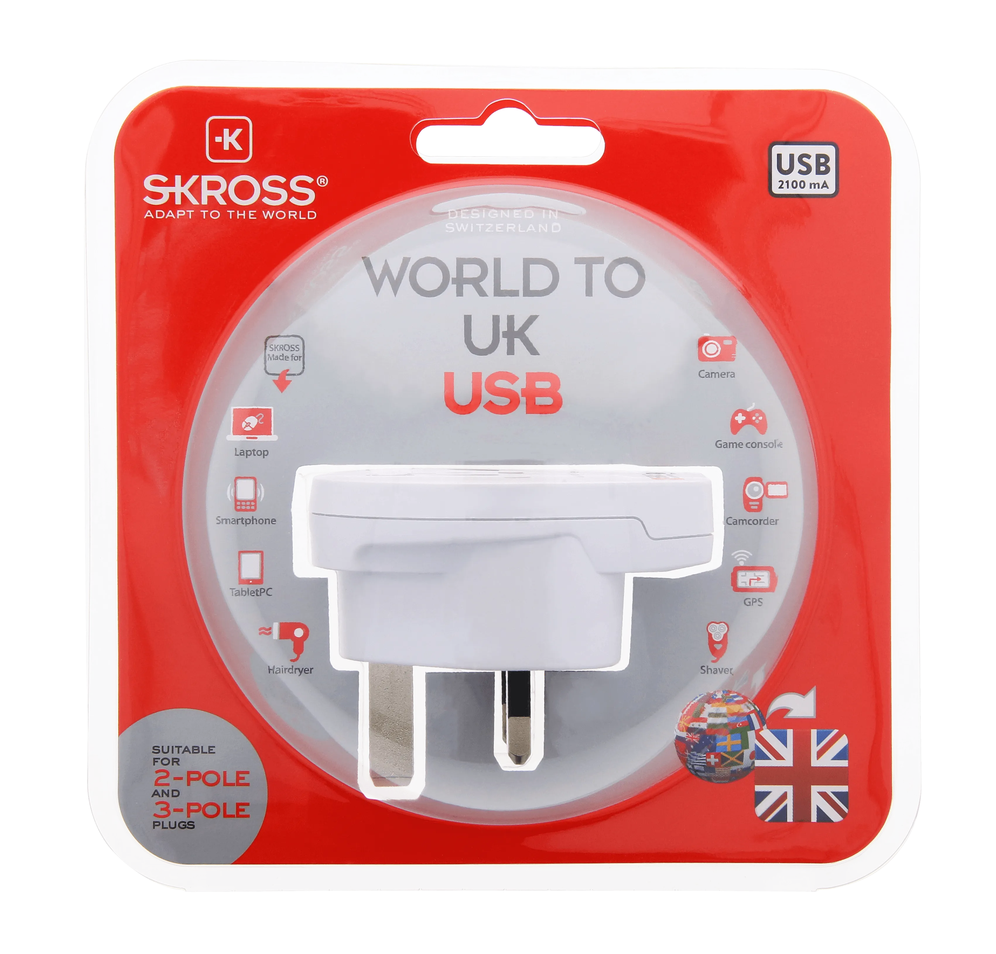 SKROSS World to UK USB