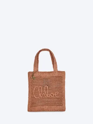 Summer banana raffia tote bag