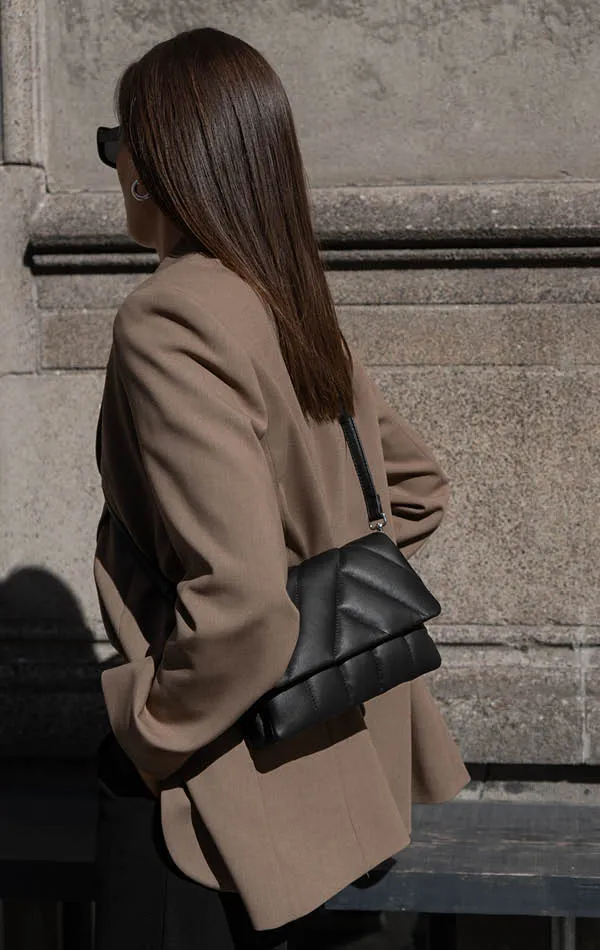 SusanaMBG Crossbody Bag, Asymmetric Puffer