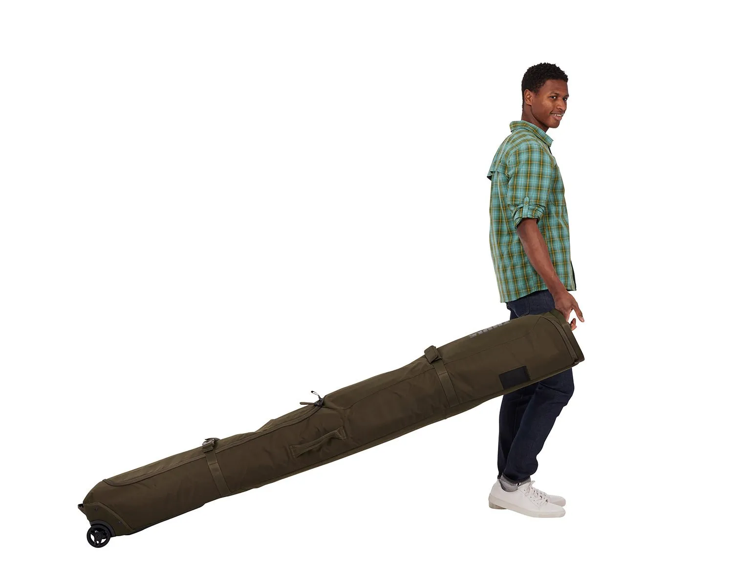 Thule RoundTrip Ski Roller Bag 192cm - Deep Khaki