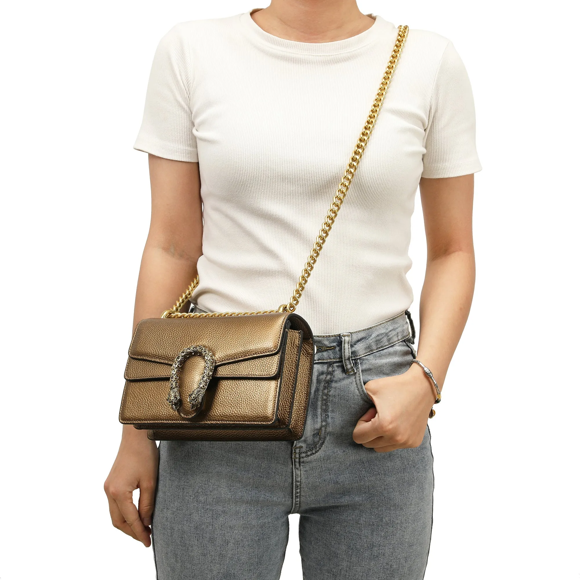 Tiffany & Fred Crystal Dragon Crossbody/ Shoulder Bag