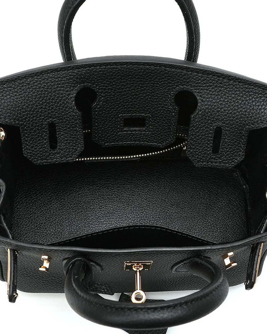 Tiffany & Fred Leather Top Handle Shoulder Bag