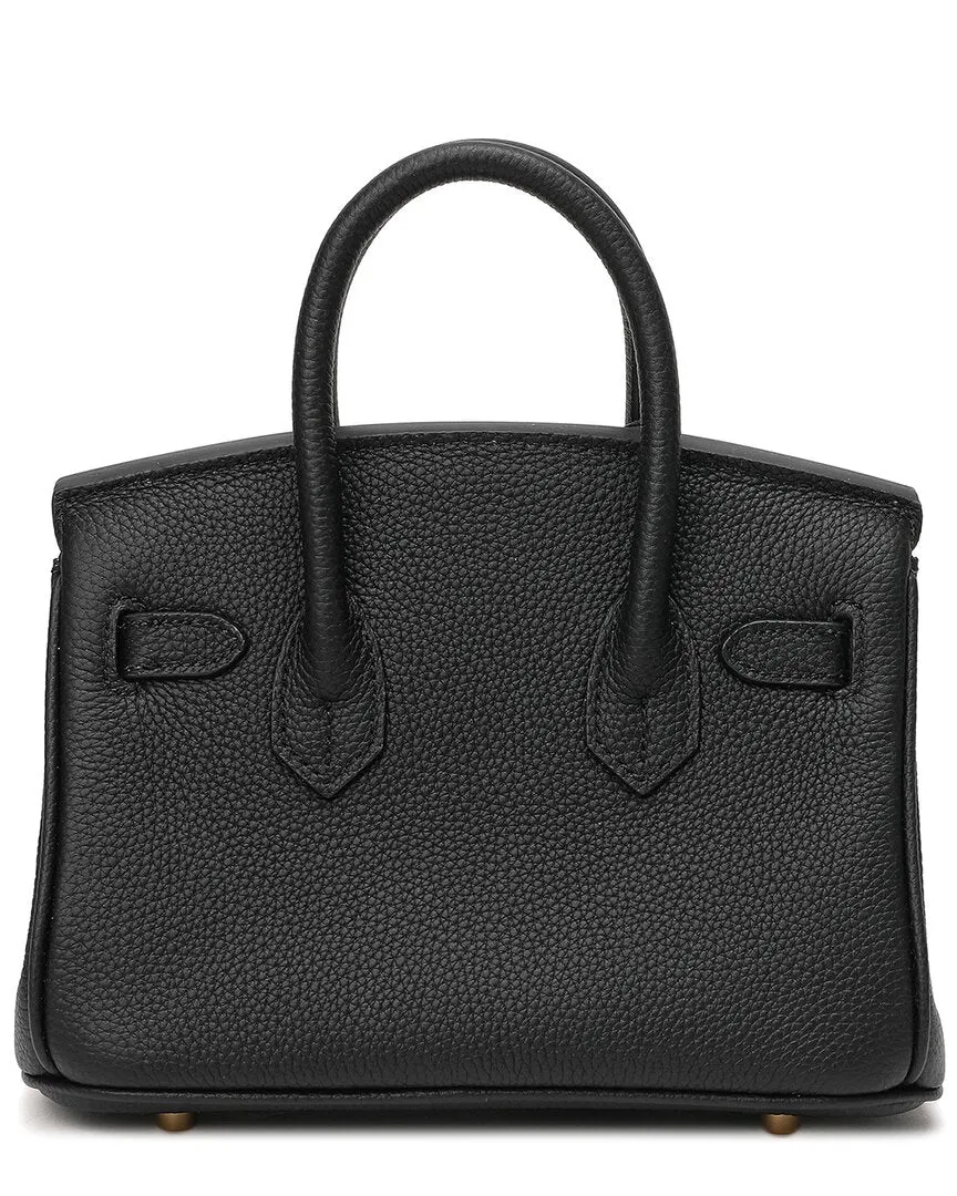 Tiffany & Fred Leather Top Handle Shoulder Bag