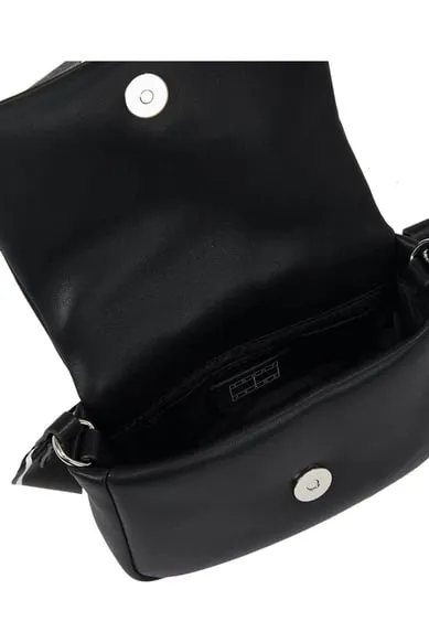 T.O.M.M.Y  H.I.L.F.I.G.E.R  Logo Zippered Casual Black Shoulder Bag