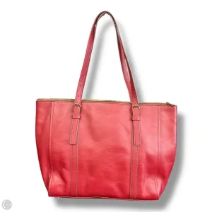 Tote Leather By Fossil, Size: Medium
