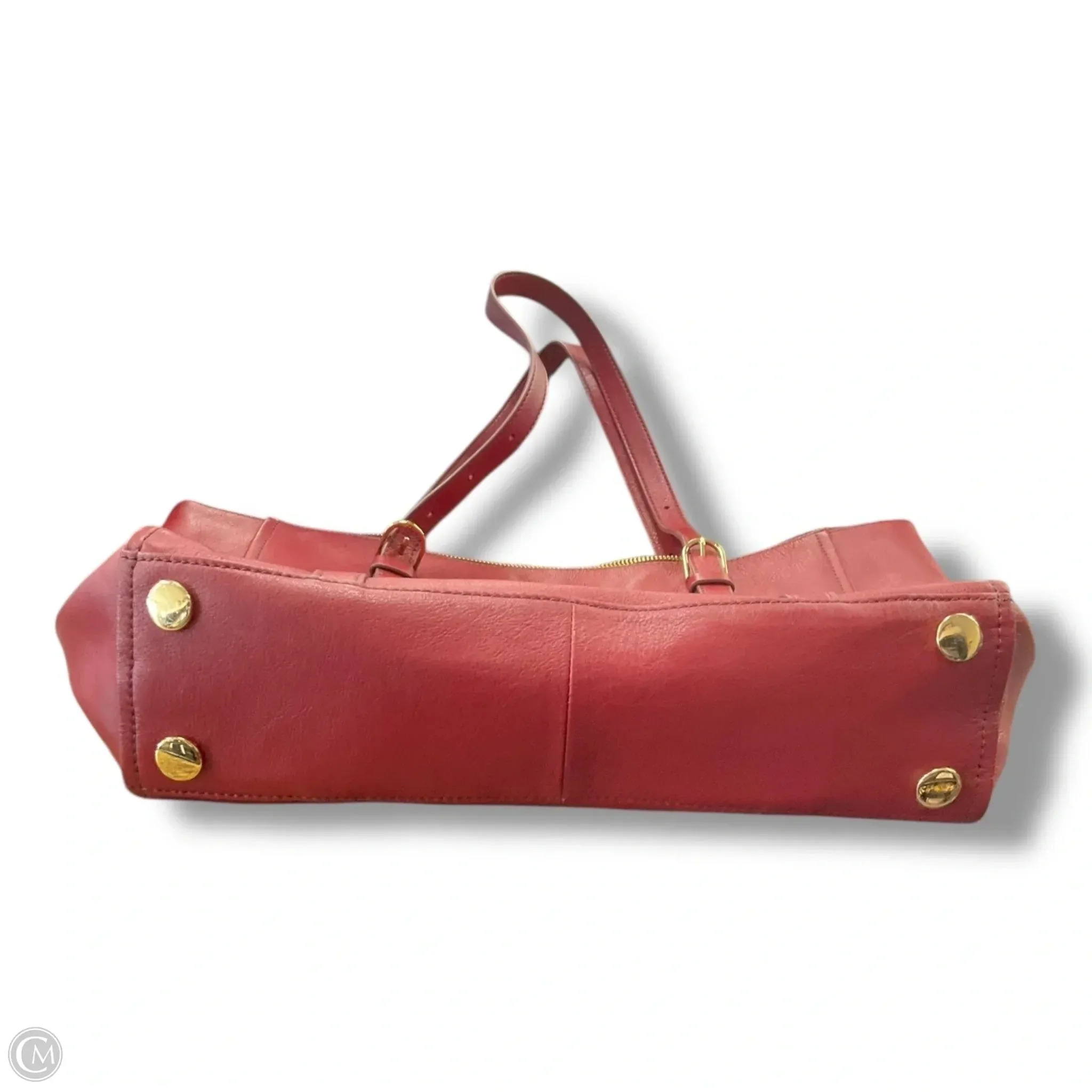 Tote Leather By Fossil, Size: Medium