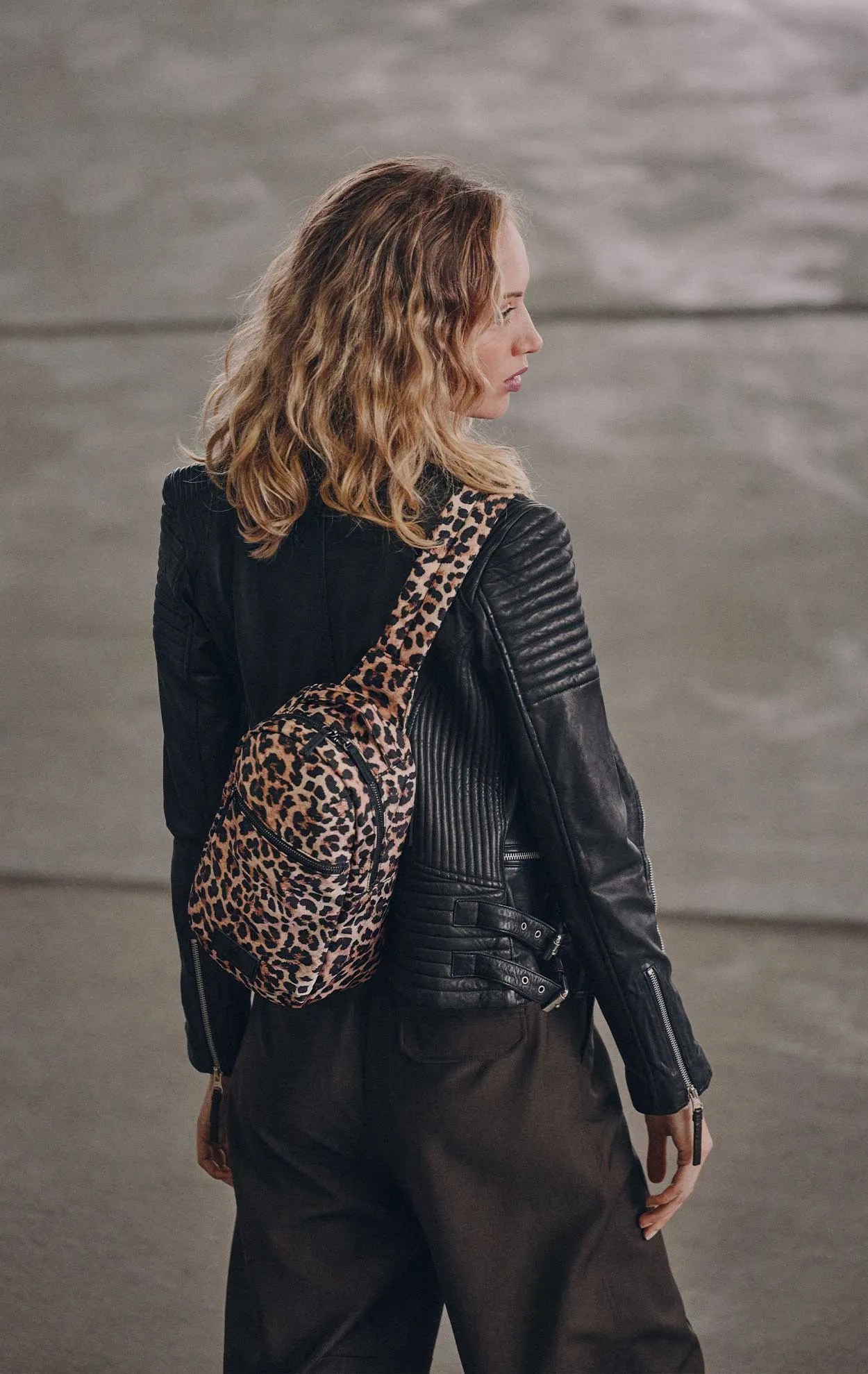 TrekMBG Leopard Sling Bag, Recycled