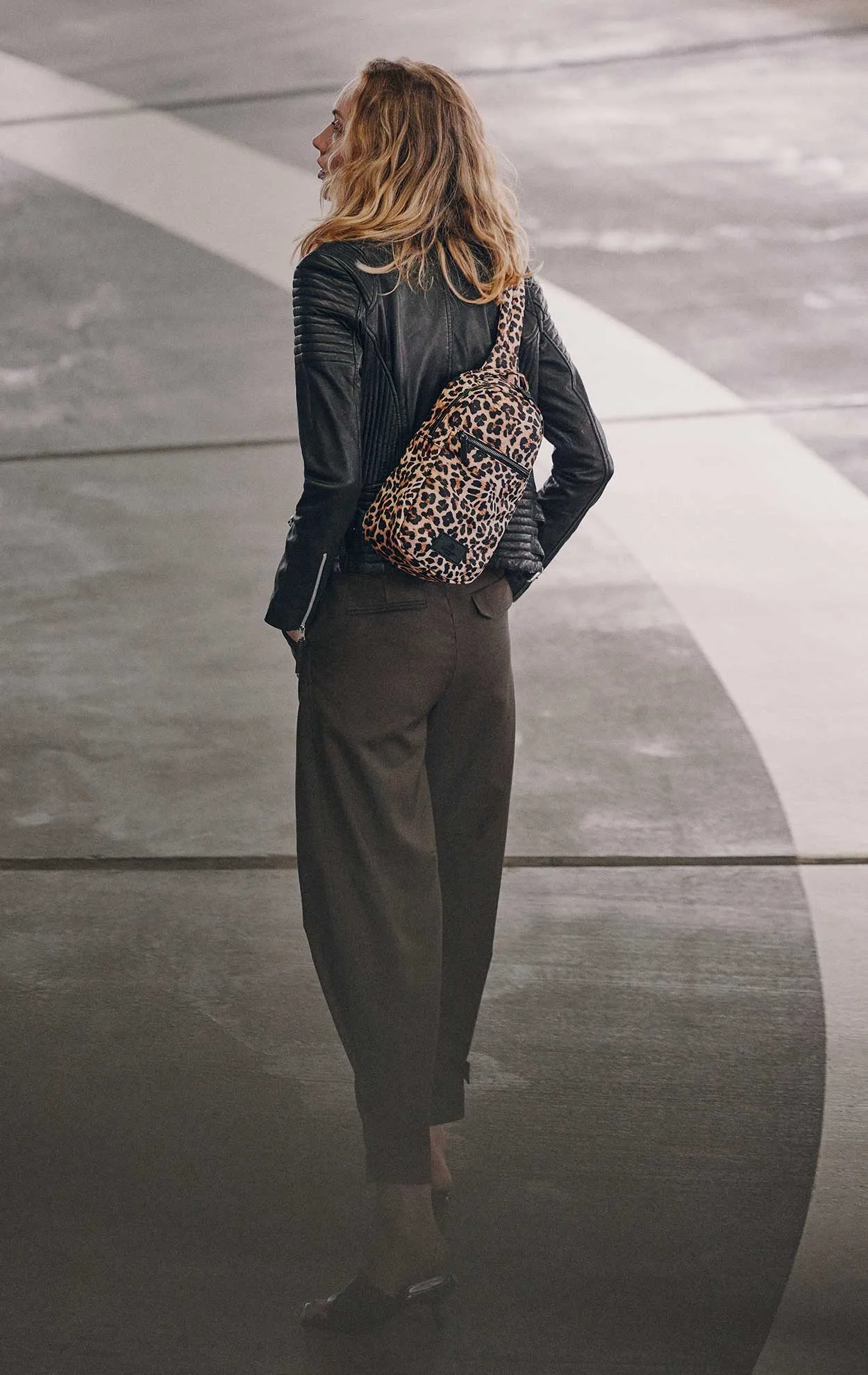 TrekMBG Leopard Sling Bag, Recycled