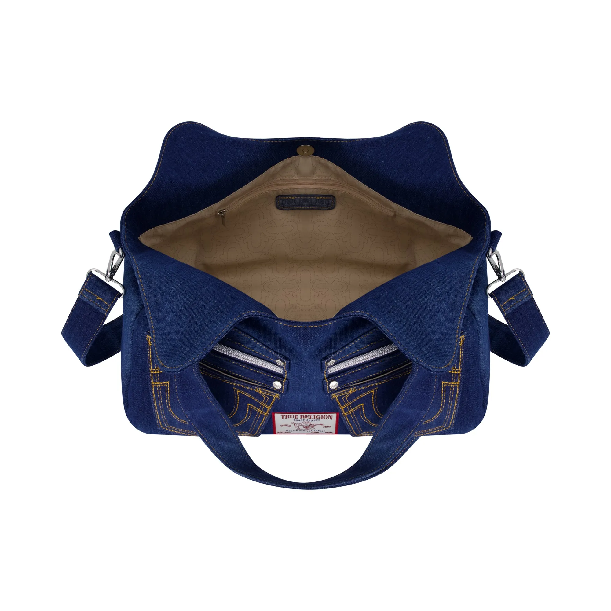 True Religion Horseshoe Stitch DARK NAVY Satchel