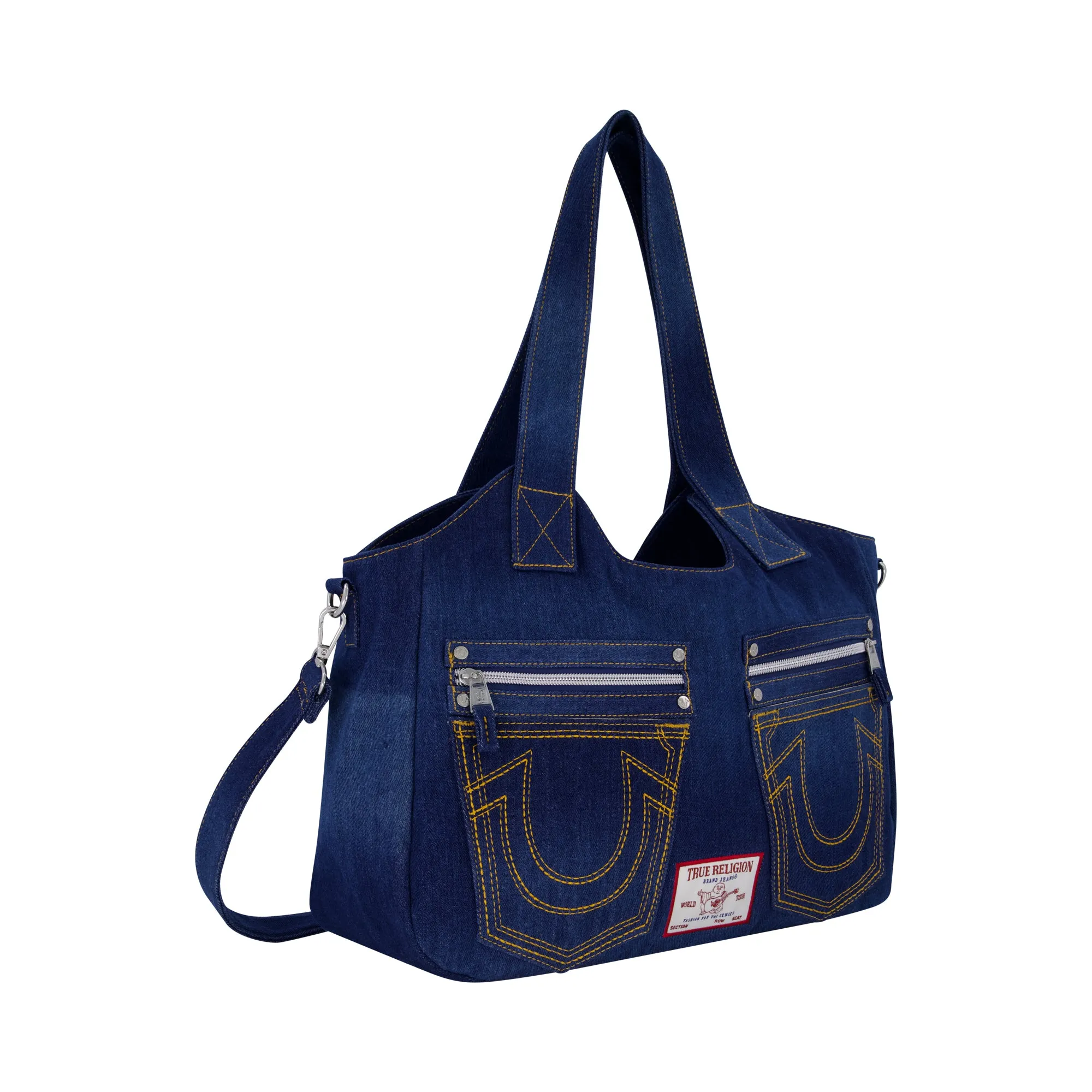 True Religion Horseshoe Stitch DARK NAVY Satchel