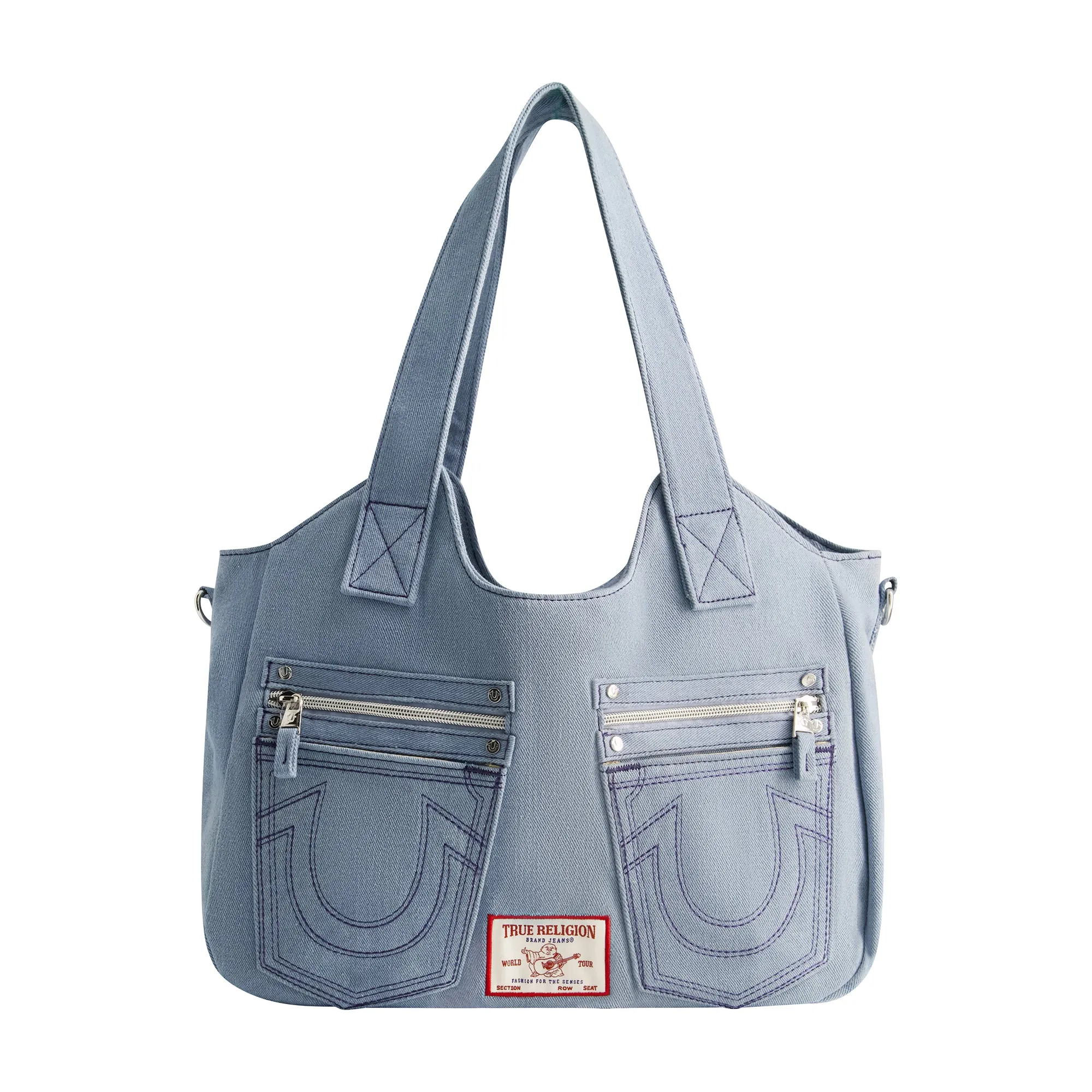 True Religion Horseshoe Stitch DARK NAVY Satchel