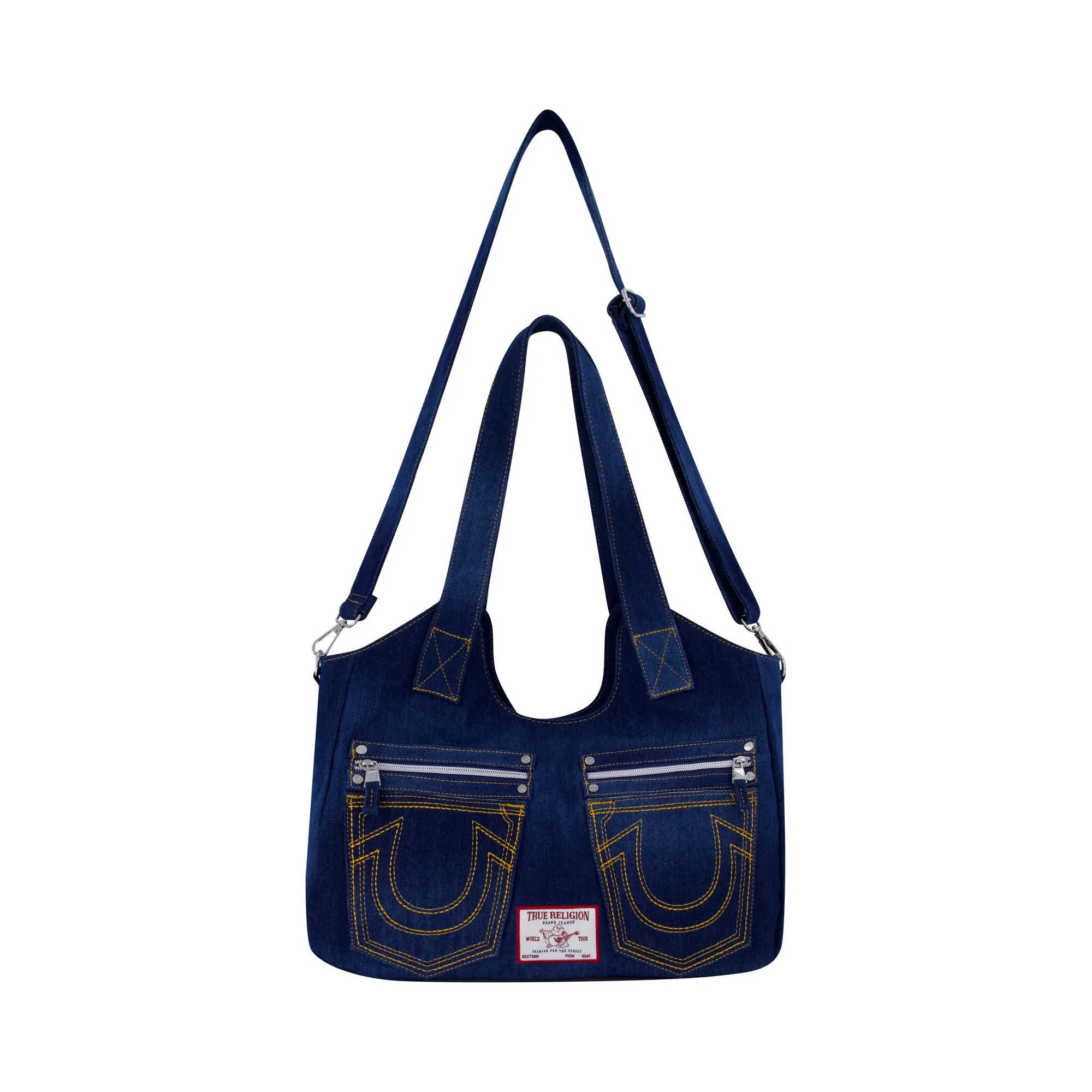 True Religion Horseshoe Stitch DARK NAVY Satchel