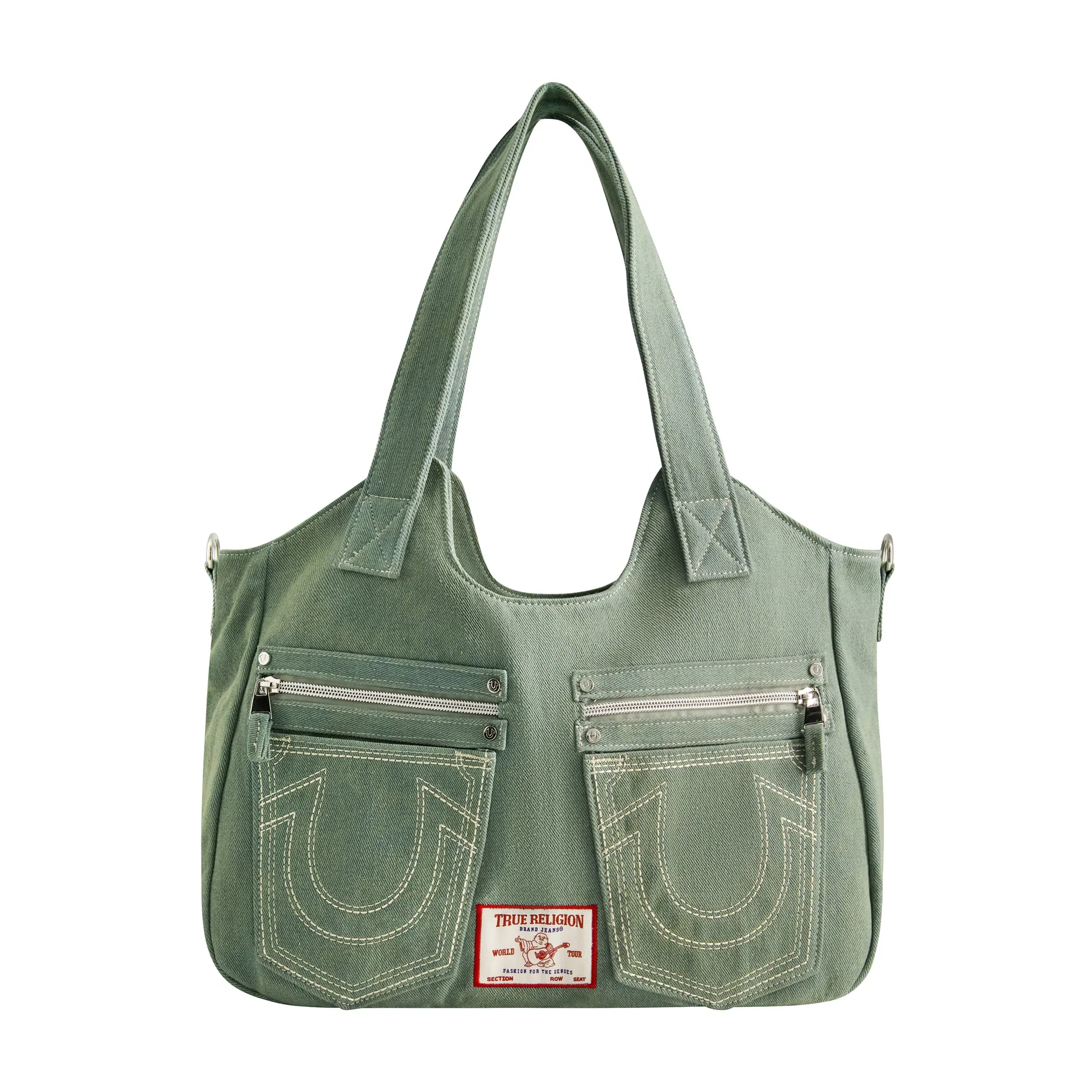 True Religion Horseshoe Stitch DARK NAVY Satchel