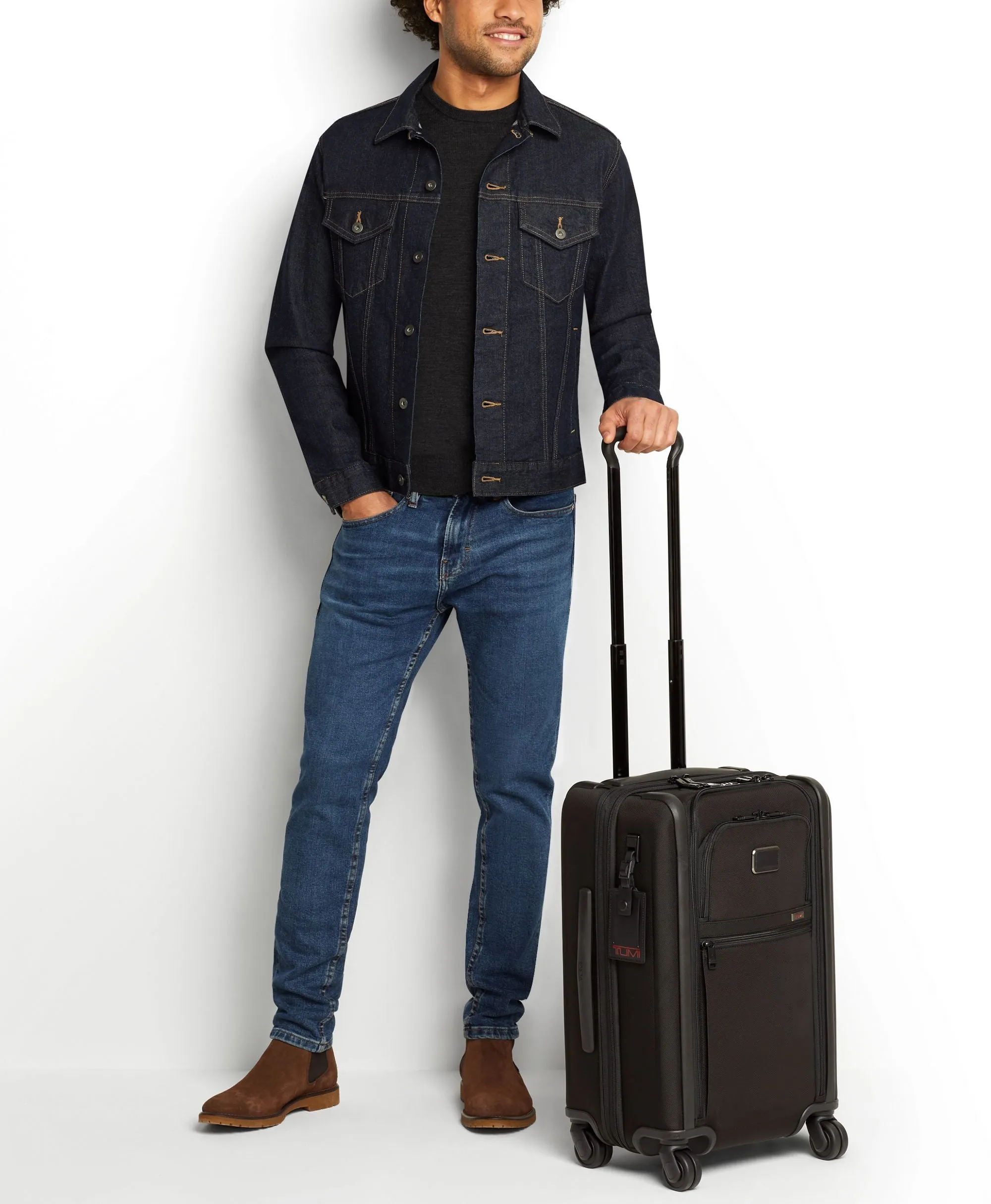 Tumi Alpha International Dual Access 4 Wheeled Carry-On Luggage