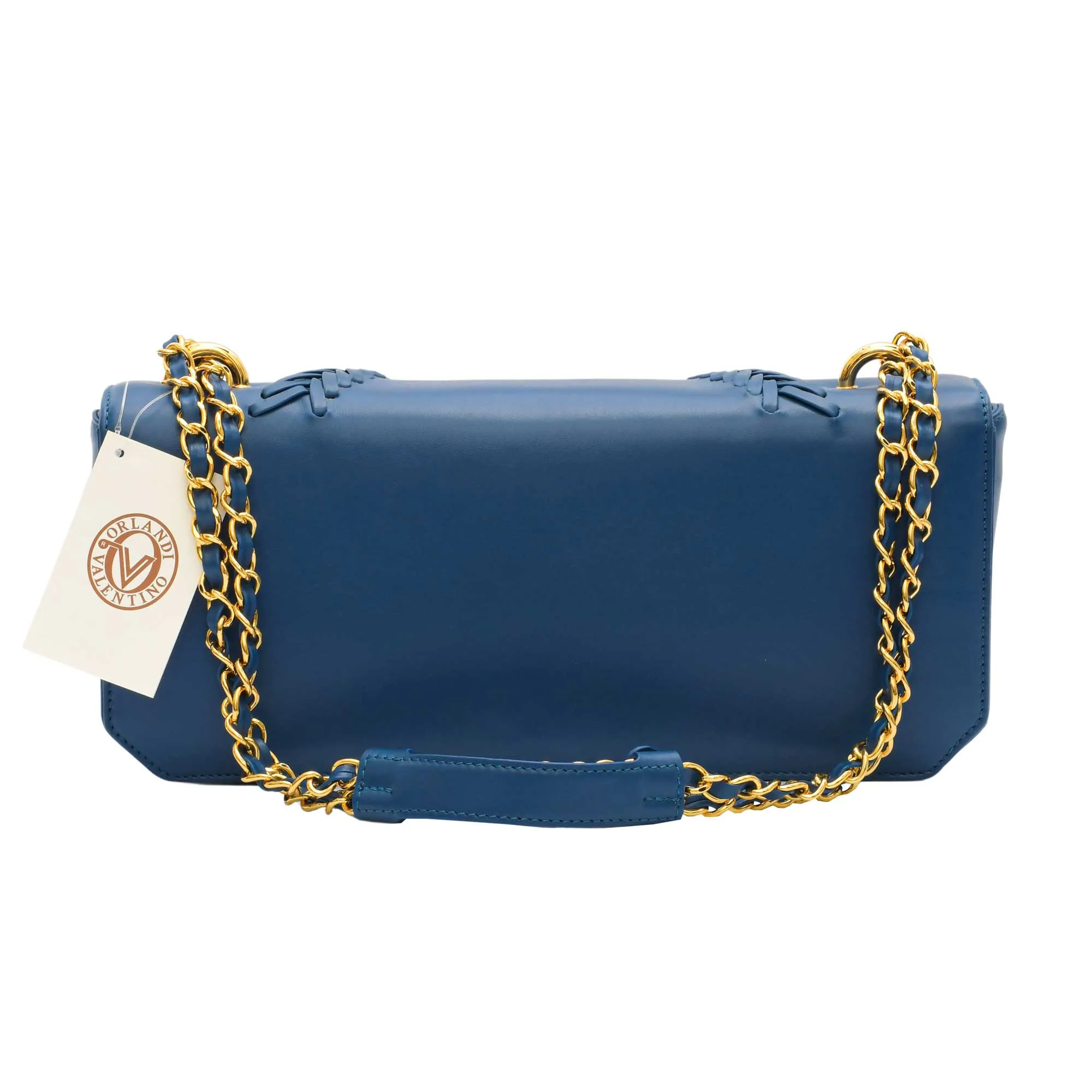 Valentino Orlandi Women's Black Clutch Shoulder Leather Bag