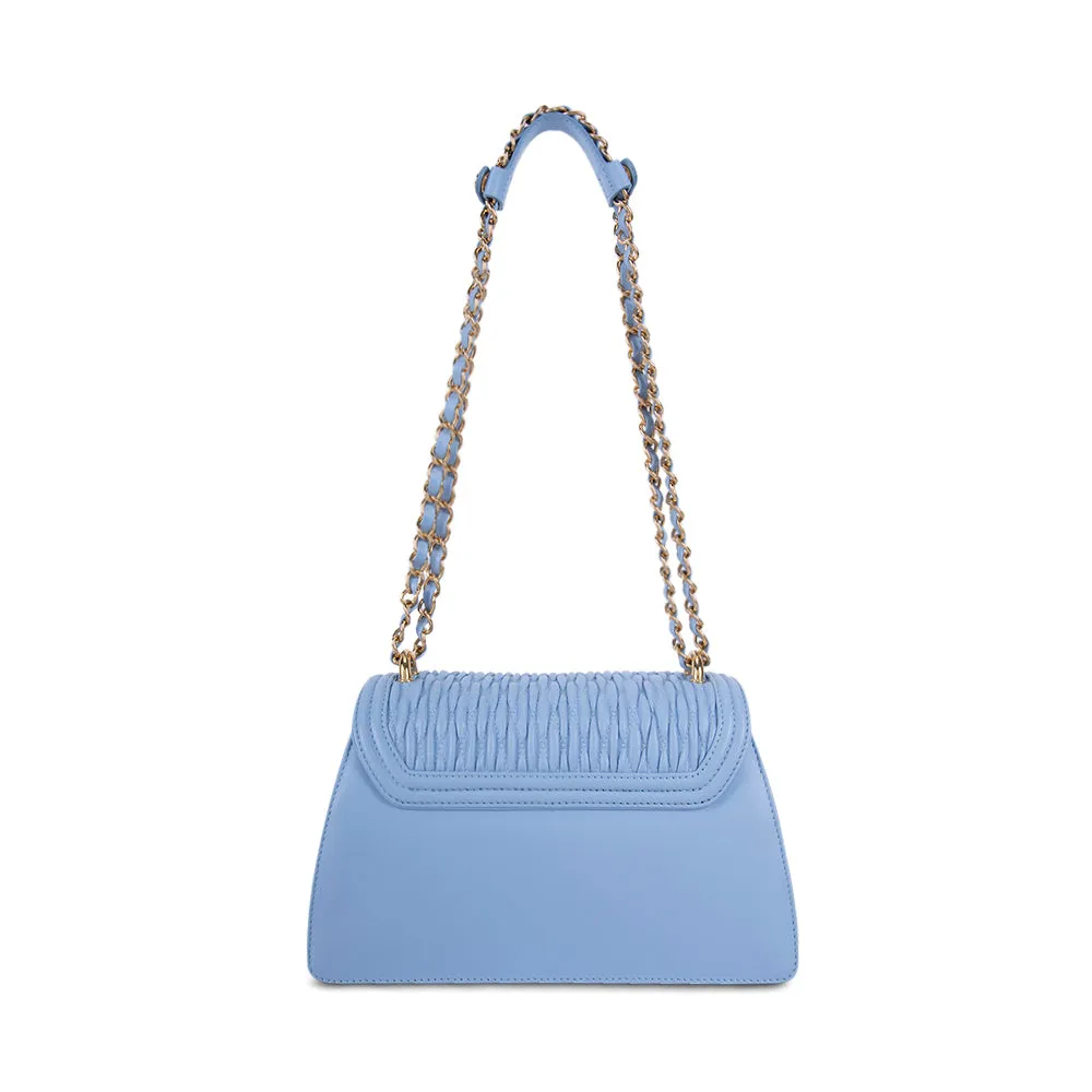 Valentino Orlandi Women's Classic Shoulder Bag With Metallic Strap