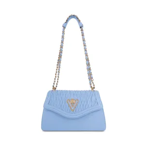 Valentino Orlandi Women's Classic Shoulder Bag With Metallic Strap