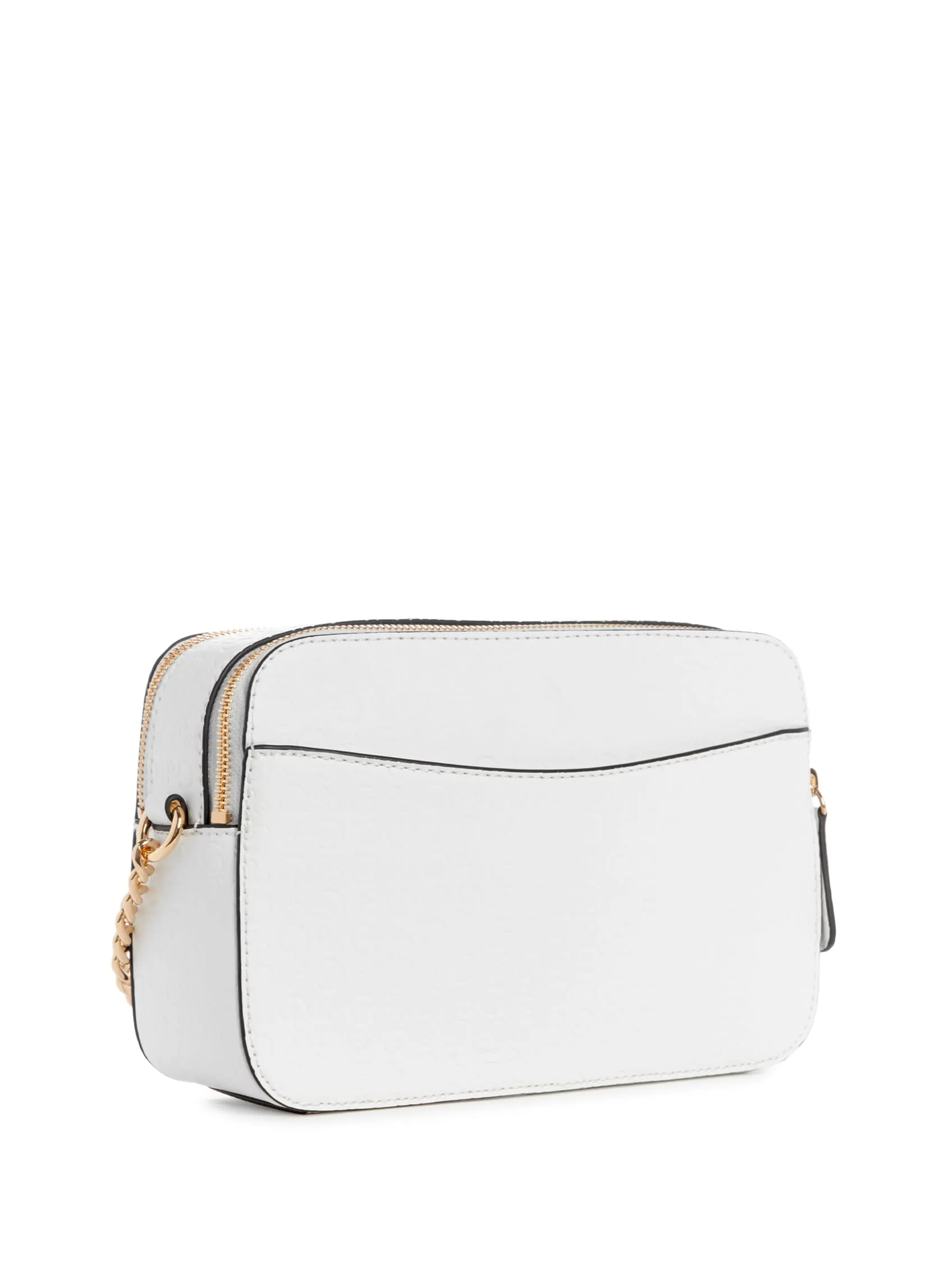 Zakaria Embossed Logo Double-Zip Crossbody