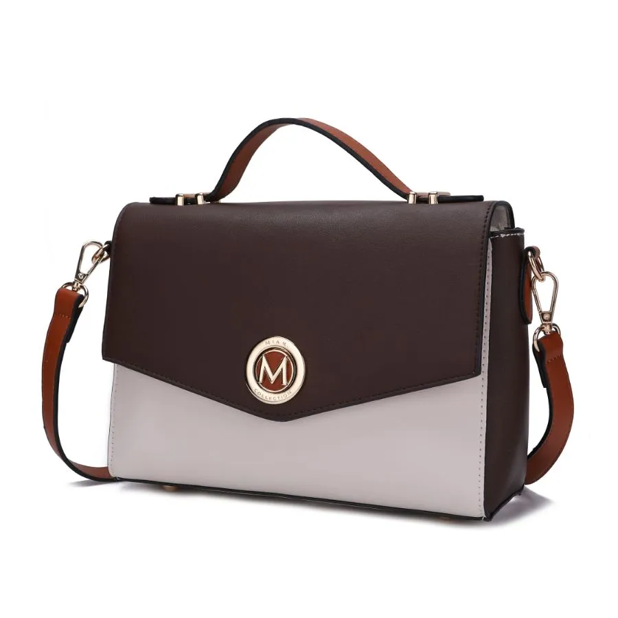 Zayla Color Block Vegan Leather Women’s Shoulder bag