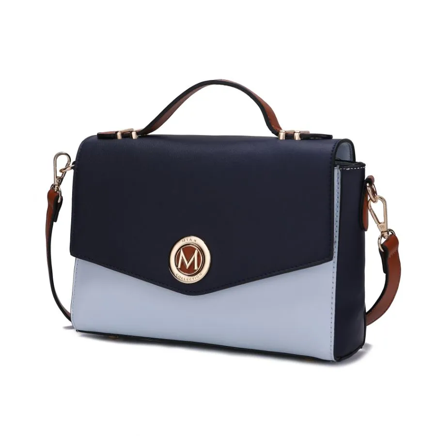 Zayla Color Block Vegan Leather Women’s Shoulder bag