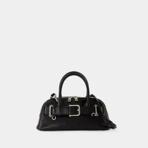 Zip Brocle Mini Shoulder Bag - Osoi - Leather - Black
